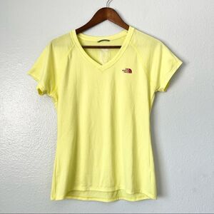 The North Fave Yellow Short Sleeve Logo Shirt Size M